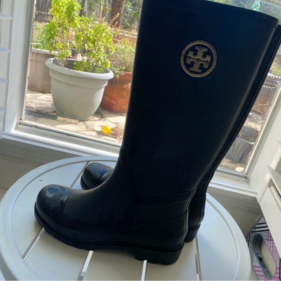 Tory Burch rain boots Women Size 7 - Picture 3 of 8